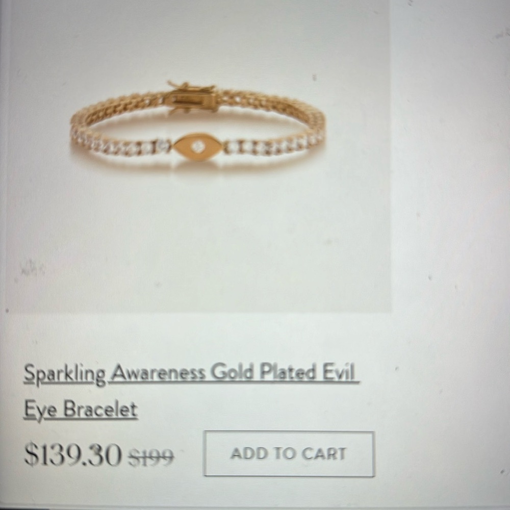 Karma and Luck gold bracelet